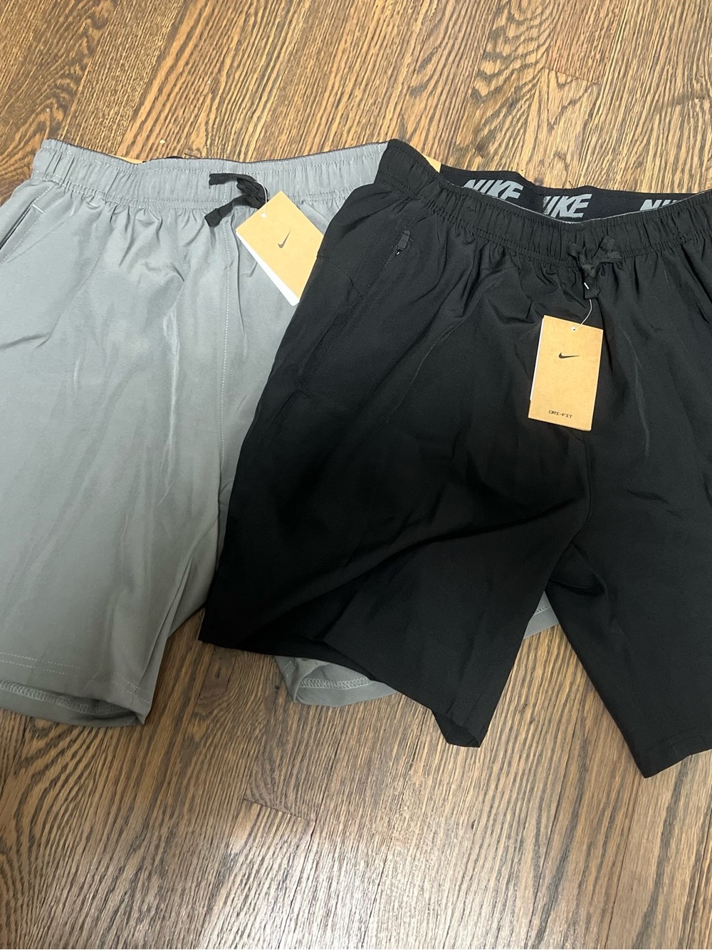 Nike Dri-FIT Shorts Bundle Black & Grey Size L Fits Small